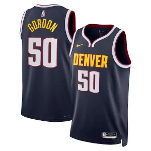 Splendido Incantevole Fantastico Aaron Gordon Denver Nuggets Nike Unisex Swingman Replica Jersey Icon Edition Navy per gli appassionati
