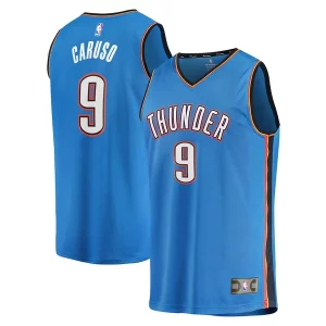 Resistente Duraturo Alex Caruso Oklahoma City Thunder Fast Break Replica Player Jersey Icon Edition Blue per gli appassionati
