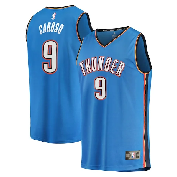 Carino Gorgeous Alex Caruso Oklahoma City Thunder Youth Fast Break Replica Player Jersey Icon Edition Blue per gli appassionati