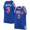Gorgeous Fascinante Raffinato Allen Iverson Philadelphia 76ers 1996/97 Big & Tall Hardwood Classics Swingman Jersey Royal/Black/Red/White per gli appassionati