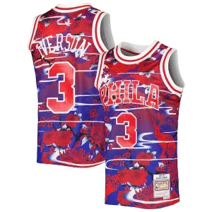 Eccezionale Trendy Pratico Allen Iverson Philadelphia 76ers 1996/97 Hardwood Classics Lunar New Year Swingman Jersey Red per gli appassionati