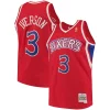 Comodo Allen Iverson Philadelphia 76ers 1996/97 Hardwood Classics Swingman Jersey Red/White per gli appassionati