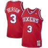 Eccezionale Fantastico Comodo Allen Iverson Philadelphia 76ers 2001/02 Hardwood Classics Swingman Jersey Red per gli appassionati