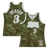 Incantevole Trendy Lussuoso Allen Iverson Philadelphia 76ers Hardwood Classics 1997/98 Ghost Green Swingman Jersey Camo per gli appassionati