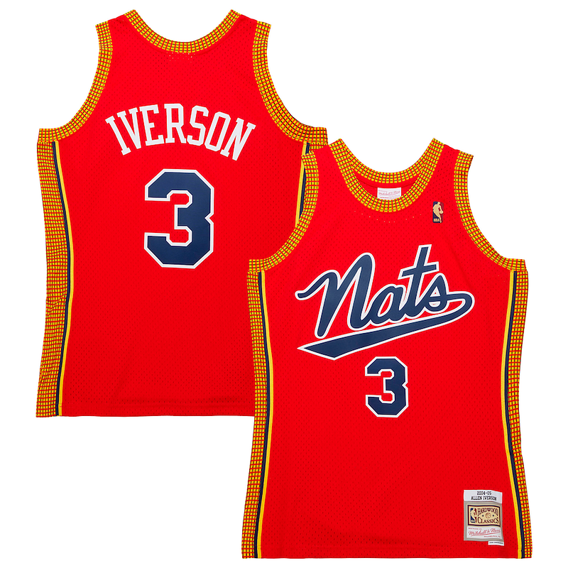 Cool Resistente Gorgeous Allen Iverson Philadelphia 76ers 2004/05 Hardwood Classics Swingman Jersey Red per gli appassionati