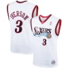 Versatile Bellissimo Allen Iverson Philadelphia 76ers Hardwood Classics Swingman Jersey White/Royal per gli appassionati