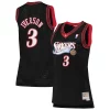 Eccezionale Pratico Allen Iverson Philadelphia 76ers Women's 2000/01 Hardwood Classics Swingman Jersey Black per gli appassionati