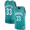 Splendido Comodo Alonzo Mourning Charlotte Hornets 1992/93 Hardwood Classics Swingman Jersey Teal per gli appassionati