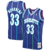 Classico Delizioso Alonzo Mourning Charlotte Hornets 1994/95 Hardwood Classics Swingman Jersey Purple per gli appassionati