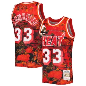 Bellissimo Prestigioso Gorgeous Alonzo Mourning Miami Heat 1996/97 Hardwood Classics Lunar New Year Swingman Jersey Red per gli appassionati