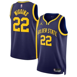 Classico Lussuoso Andrew Wiggins Golden State Warriors Jordan Brand Unisex Swingman Jersey Statement Edition Navy per gli appassionati