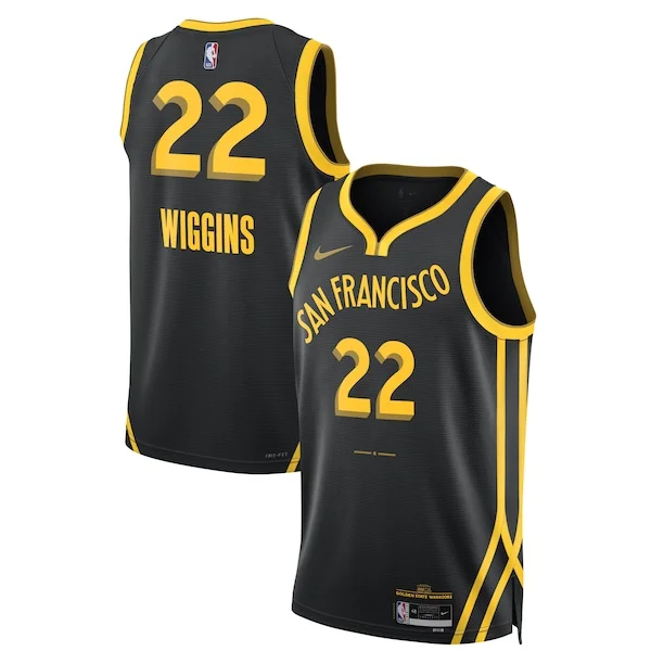 Prestigioso Splendido Elegante Andrew Wiggins Golden State Warriors Nike Unisex 2023/24 Swingman Jersey Black City Edition per gli appassionati