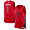 Attraente Raffinato Splendido Anfernee Simons Portland Trail Blazers Jordan Brand Unisex Swingman Jersey Statement Edition Red per gli appassionati