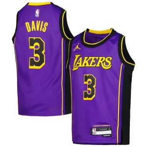 Trendy Comodo Accattivante Anthony Davis Los Angeles Lakers Jordan Brand Youth Swingman Jersey Statement Edition Purple per gli appassionati