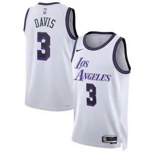 Lussuoso Accattivante Bellissimo Anthony Davis Los Angeles Lakers Nike Unisex 2022/23 Swingman Jersey City Edition White per gli appassionati