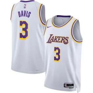 Fascinante Anthony Davis Los Angeles Lakers Nike Unisex Swingman Jersey Association Edition White per gli appassionati