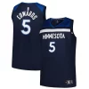 Elegante Classico Anthony Edwards Minnesota Timberwolves Big & Tall Fast Break Jersey Icon Edition Navy per gli appassionati