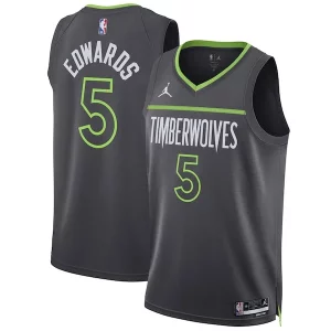 Ottimo Bellissimo Anthony Edwards Minnesota Timberwolves Jordan Brand Unisex Swingman Jersey Statement Edition Charcoal per gli appassionati