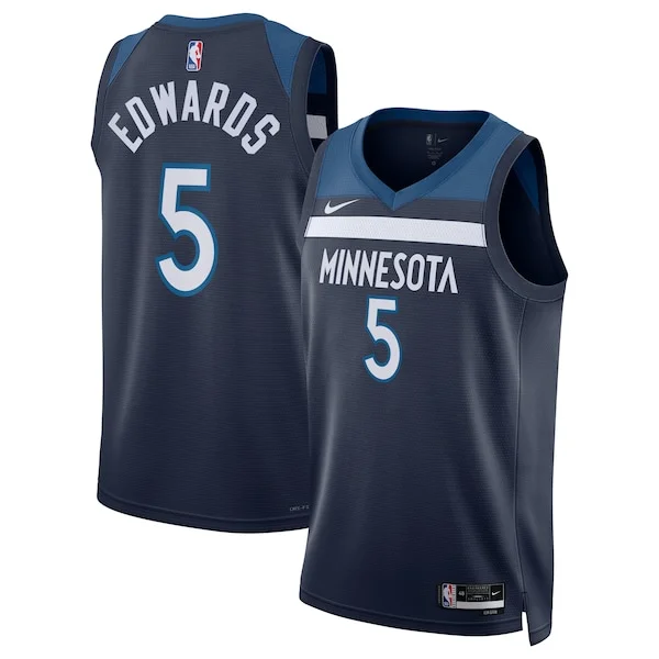 Delizioso Anthony Edwards Minnesota Timberwolves Nike Unisex Swingman Replica Jersey Icon Edition Navy per gli appassionati