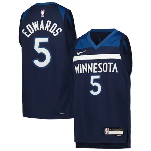 Stupendo Meraviglioso Prestigioso Anthony Edwards Minnesota Timberwolves Nike Youth Swingman Jersey Icon Edition Navy per gli appassionati