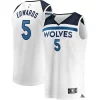 Gorgeous Anthony Edwards Minnesota Timberwolves Youth Fast Break Replica Player Jersey Association Edition White per gli appassionati