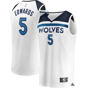 Gorgeous Anthony Edwards Minnesota Timberwolves Youth Fast Break Replica Player Jersey Association Edition White per gli appassionati