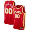 Accattivante Incantevole Atlanta Hawks Nike 2020/21 Swingman Custom Jersey Icon Edition Red per gli appassionati