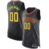 Trendy Raffinato Fascinante Atlanta Hawks Nike Authentic Custom Jersey Black Icon Edition per gli appassionati