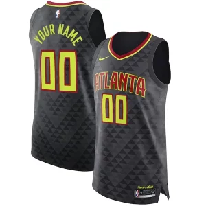 Trendy Raffinato Fascinante Atlanta Hawks Nike Authentic Custom Jersey Black Icon Edition per gli appassionati
