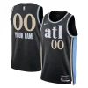 Comodo Meraviglioso Resistente Atlanta Hawks Nike Unisex 2023/24 Custom Swingman Jersey Black City Edition per gli appassionati