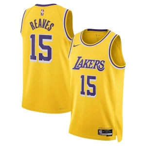 Fascinante Austin Reaves Los Angeles Lakers Nike Unisex Swingman Jersey Icon Edition Gold per gli appassionati
