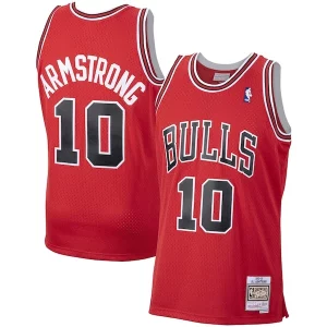 Meraviglioso Trendy Sofisticato B. J. Armstrong Chicago Bulls 2001/02 Hardwood Classics Swingman Jersey Red per gli appassionati