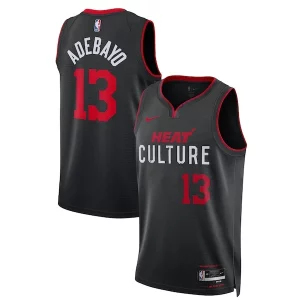 Robusto Bam Adebayo Miami Heat Nike Unisex 2023/24 Swingman Jersey Black City Edition per gli appassionati