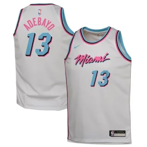Raffinato Bam Adebayo Miami Heat Nike Youth 2024/25 Swingman Player Jersey City Edition White per gli appassionati