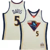 Accattivante Stupendo Fascinante Baron Davis Golden State Warriors Chainstitch Swingman Jersey Cream per gli appassionati