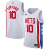 Eccezionale Gorgeous Magnifico Ben Simmons Brooklyn Nets Nike Swingman Jersey Classic Edition White per gli appassionati