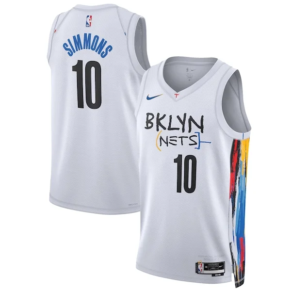 Bellissimo Ben Simmons Brooklyn Nets Nike Unisex 2022/23 Swingman Jersey City Edition White per gli appassionati