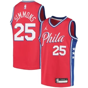 Classico Comodo Ottimo Ben Simmons Philadelphia 76ers Jordan Brand Youth 2020/21 Swingman Player Jersey Statement Edition Red per gli appassionati