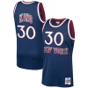 Classico Eccezionale Fantastico Bernard King New York Knicks 1982/83 Hardwood Classics Swingman Jersey Navy per gli appassionati