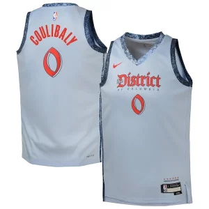 Robusto Bellissimo Lussuoso Bilal Coulibaly Washington Wizards Nike Youth 2024/25 Swingman Player Jersey City Edition Light Blue per gli appassionati