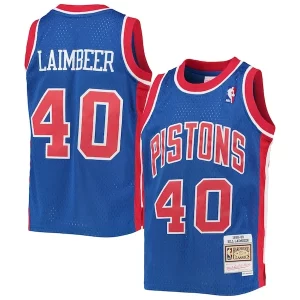 Gorgeous Fascinante Meraviglioso Bill Laimbeer Detroit Pistons Youth 1988/89 Hardwood Classics Swingman Jersey Blue per gli appassionati