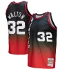 Resistente Bill Walton Portland Trail Blazers 1976/77 Hardwood Classics Fadeaway Swingman Player Jersey Red/Black per gli appassionati