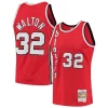 Accattivante Splendido Magnifico Bill Walton Portland Trail Blazers 1976/77 Hardwood Classics Swingman Jersey Red per gli appassionati