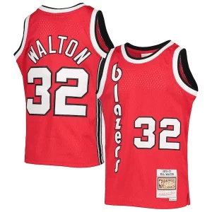 Robusto Pratico Bill Walton Portland Trail Blazers Youth 1976/77 Hardwood Classics Swingman Jersey Black per gli appassionati