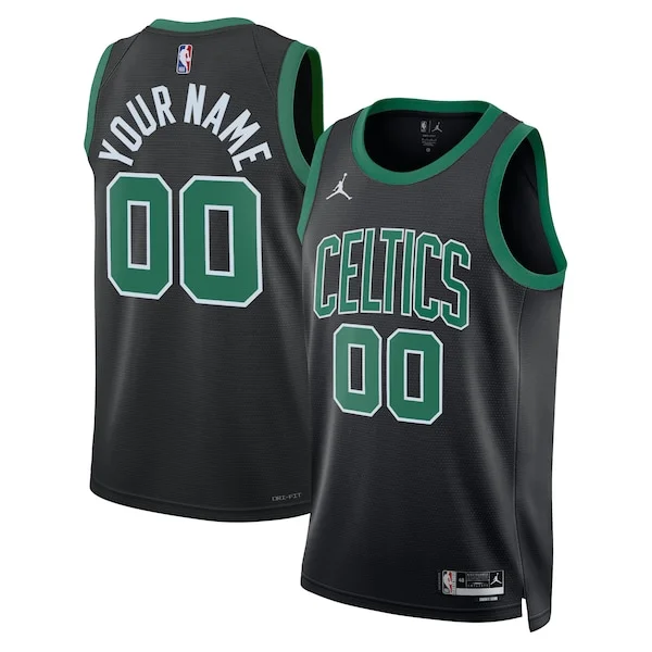 Splendido Boston Celtics Jordan Brand Unisex 2022/23 Swingman Custom Jersey Statement Edition Black per gli appassionati