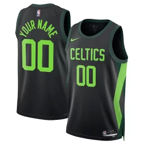 Robusto Fantastico Delizioso Boston Celtics Nike Unisex 2024/25 Custom Swingman Jersey City Edition Black per gli appassionati
