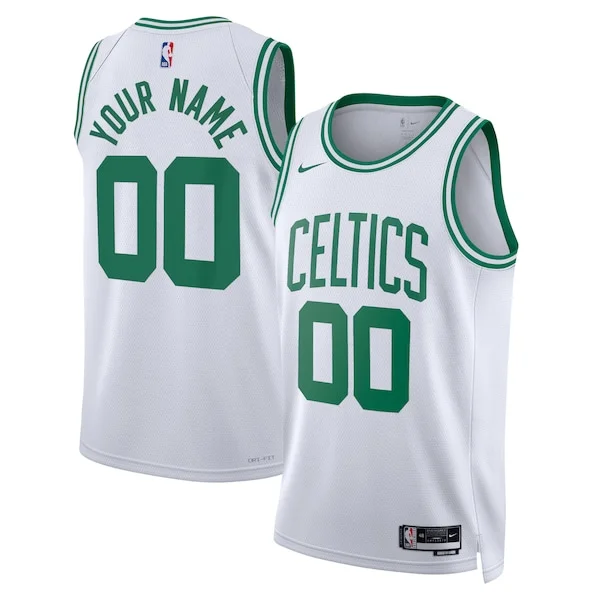 Eccezionale Boston Celtics Nike Unisex Swingman Custom Jersey White Association Edition per gli appassionati