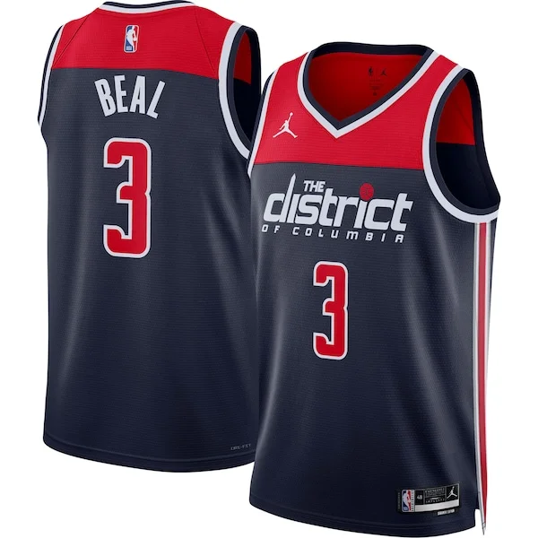 Splendido Bradley Beal Washington Wizards Jordan Brand Unisex Swingman Jersey Statement Edition Navy per gli appassionati