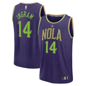 Meraviglioso Brandon Ingram New Orleans Pelicans 2024/25 Fast Break Player Jersey City Edition Purple per gli appassionati