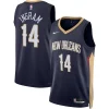 Attraente Elegante Brandon Ingram New Orleans Pelicans Nike Unisex Swingman Jersey Icon Edition Navy per gli appassionati